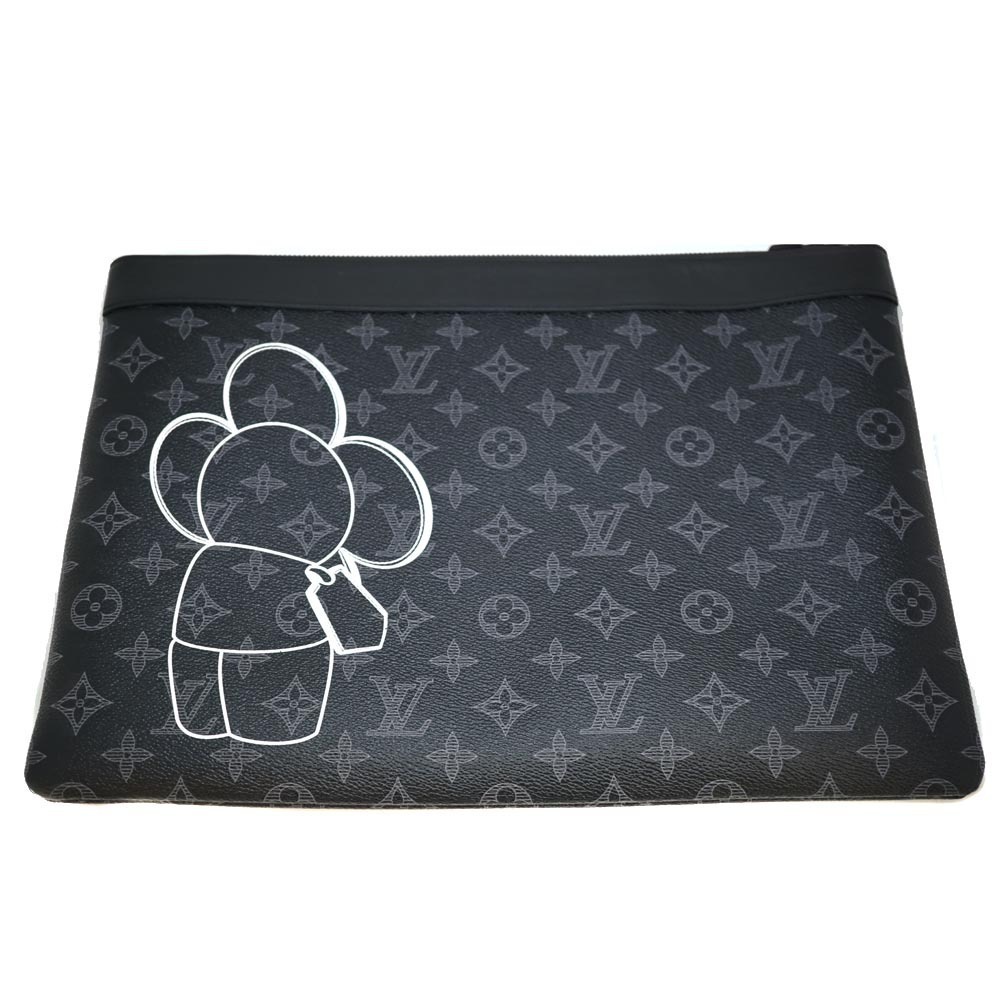 Louis Vuitton Apollo Black Clutch Eclipse Bag Vivienne Pochette